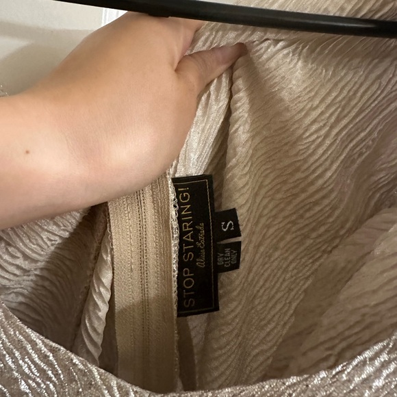 Stop staring silver screen wiggle dress (size S) - Picture 5 of 6